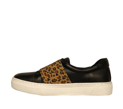 COCO ICE BLACK / LEOPARD - Collective Shoes 