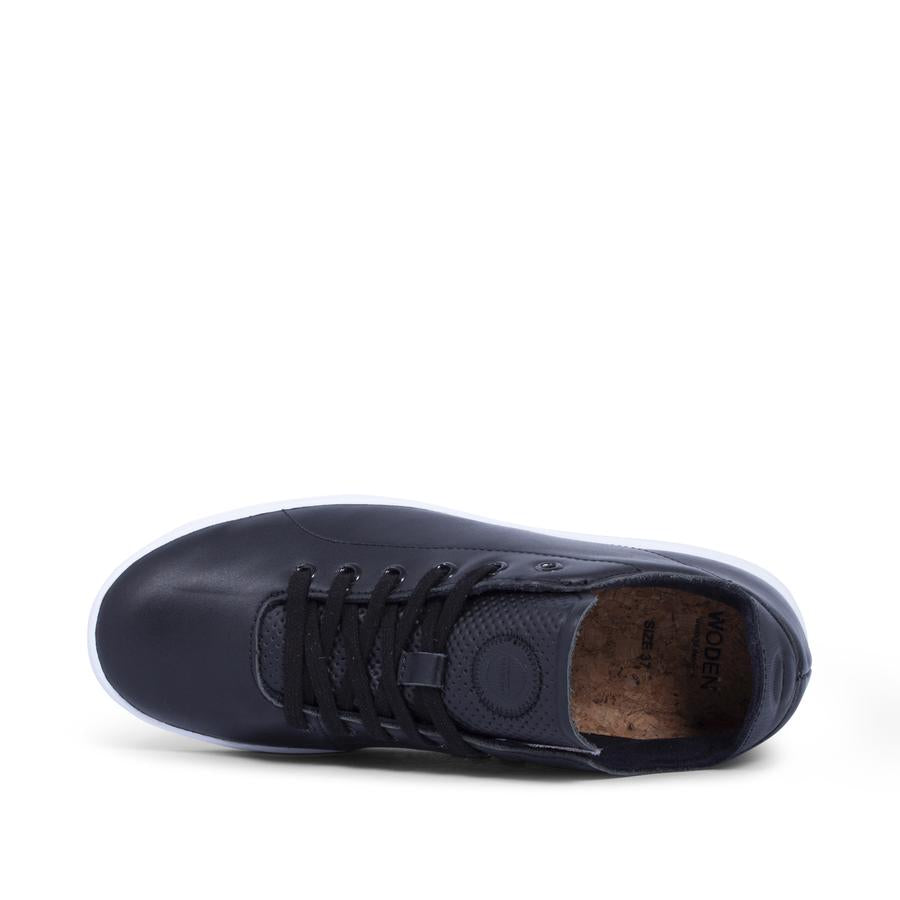 Woden Jane Black Leather - Collective Shoes 
