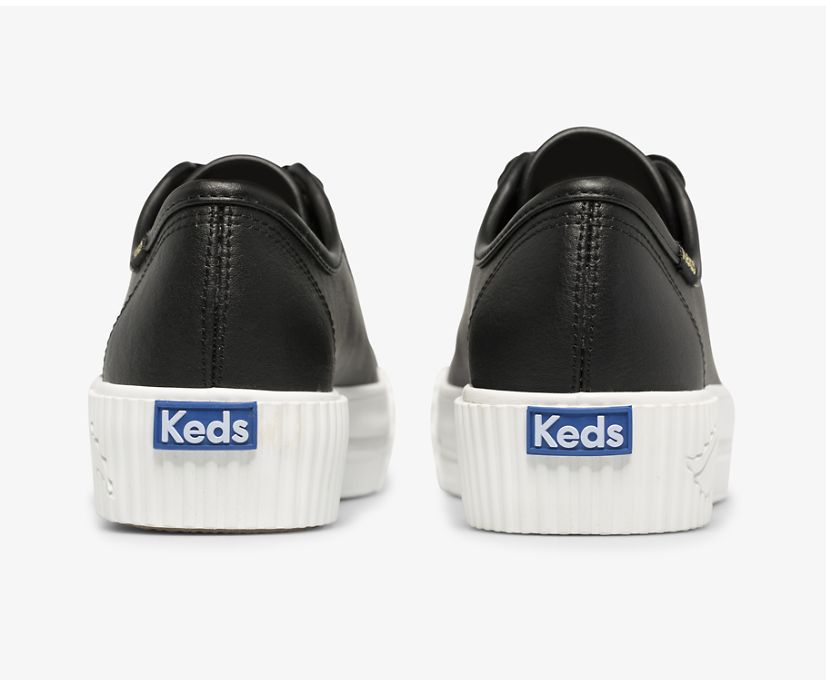Shop Keds Triple Kick Amp Leather White Sneakers Collective Shoes