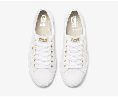 KEDS JUMP KICK WHITE GOLD - Keds Women sneakers - Collective Shoes 
