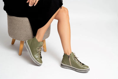 LESANSA VIVID OLIVE - Women Boots - Collective Shoes 