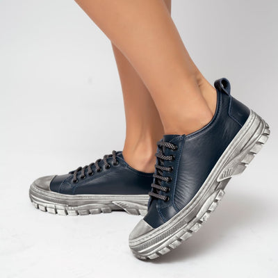 LESANSA ROCKY DK NAVY Women Sneakers - Zeke Collection