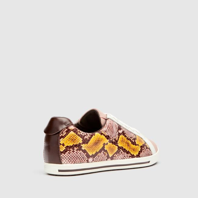 FRANKiE4 LUCY II MUSTARD PYTHON - Collective Shoes 