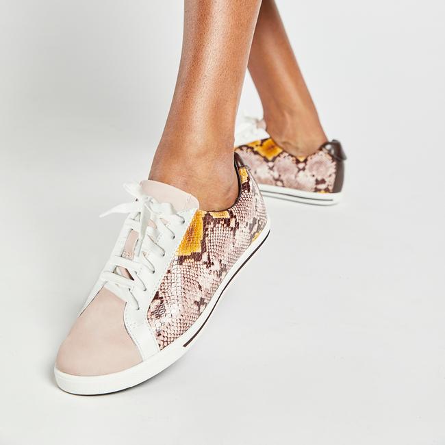 FRANKiE4 LUCY II MUSTARD PYTHON - Collective Shoes 