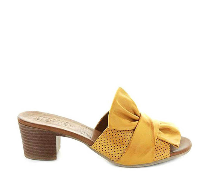 LE SANSA LISMORE MUSTARD - Le Sansa Women Heels - Collective Shoes 