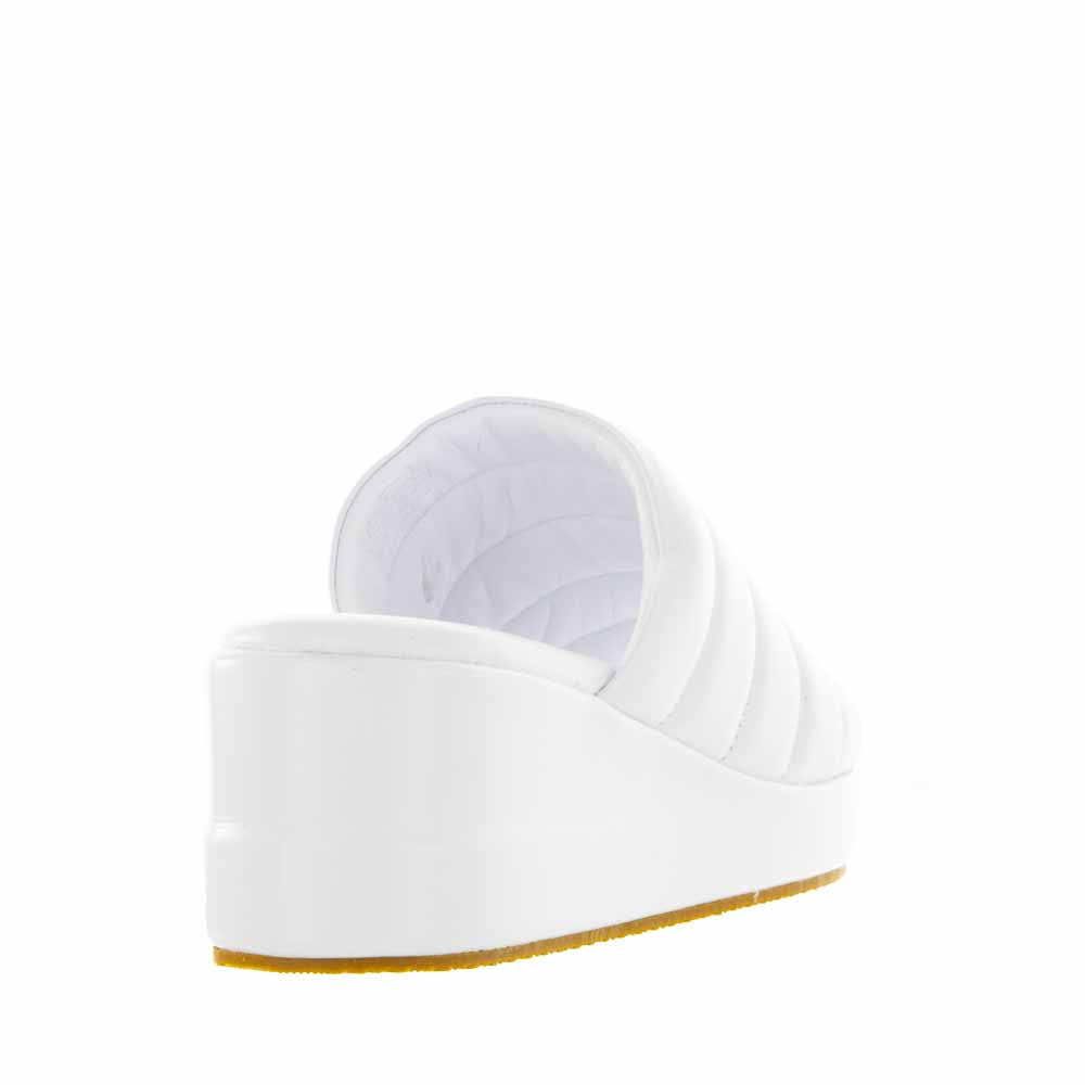 Lesansa Mazz White - Women Wedge - Collective Shoes 