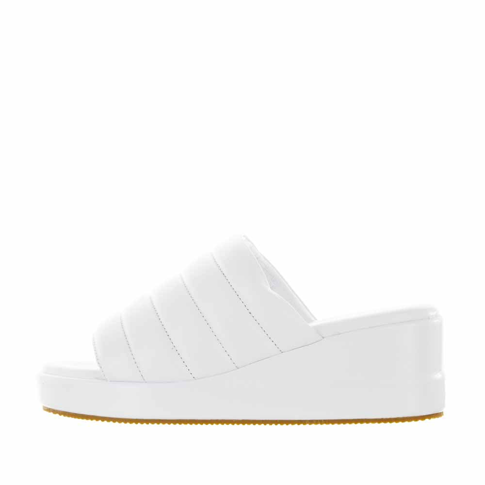 Lesansa Mazz White - Women Wedge - Collective Shoes 