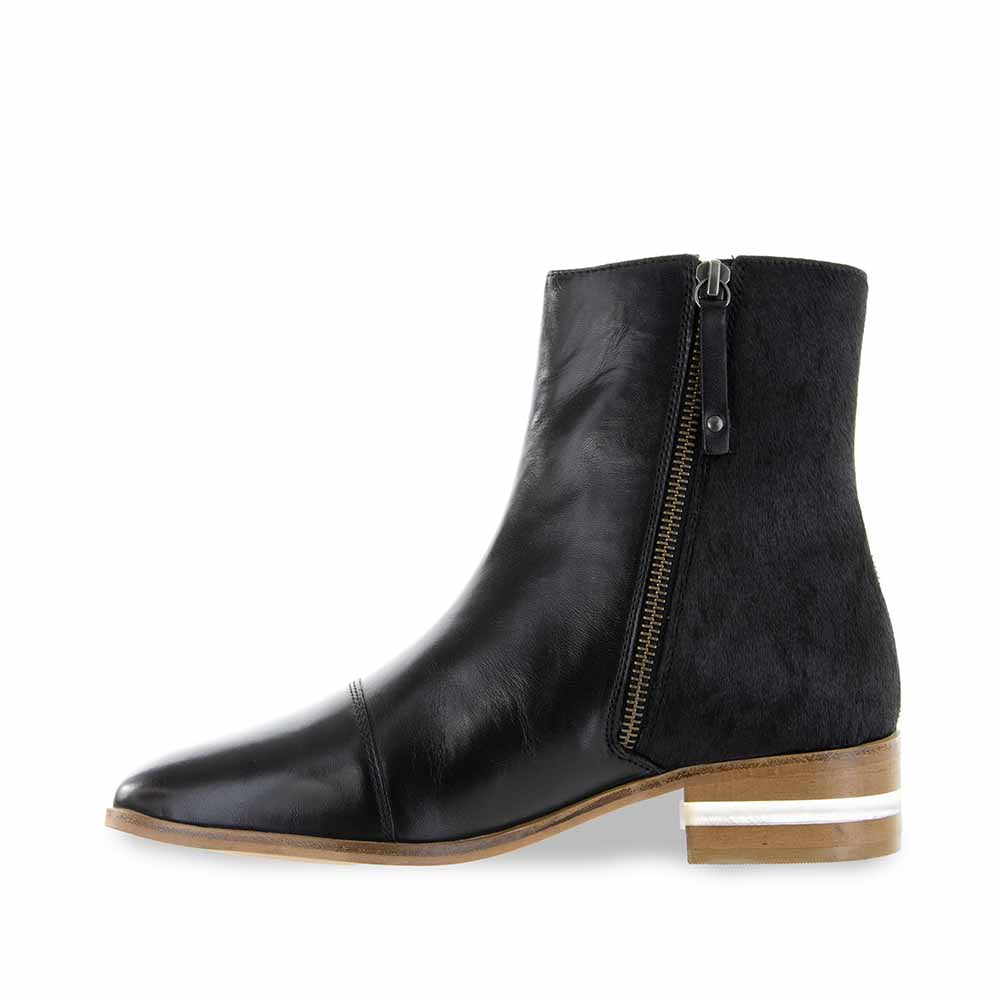 LESANSA MERA BLACK PONY Women Boots - Zeke Collection