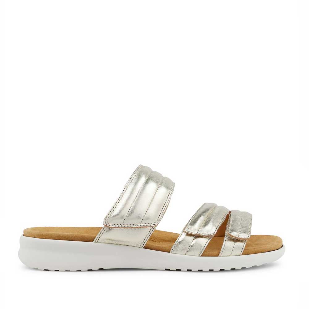 ZIERA BARBRA PALEGOLD WHITE SOLE - Women Slip On - Collective Shoes 