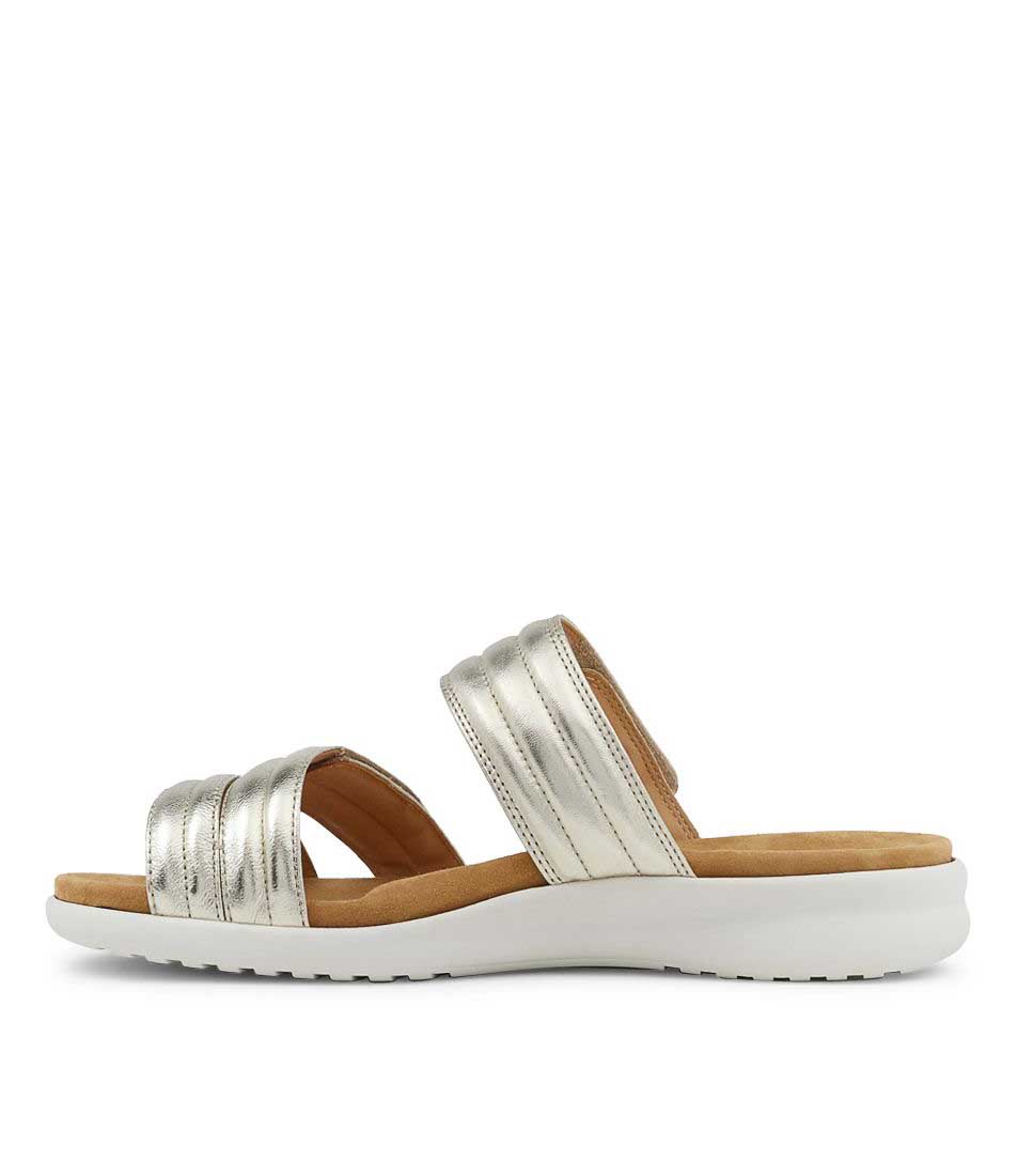ZIERA BARBRA PALEGOLD WHITE SOLE - Women Slip On - Collective Shoes 