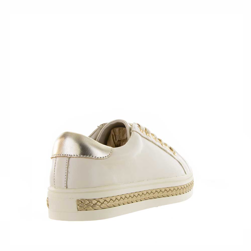Alfie & Evie Plant Cream Gold - Women sneakers - Collective Shoes 