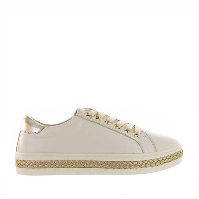 Alfie & Evie Plant Cream Gold - Women sneakers - Collective Shoes 