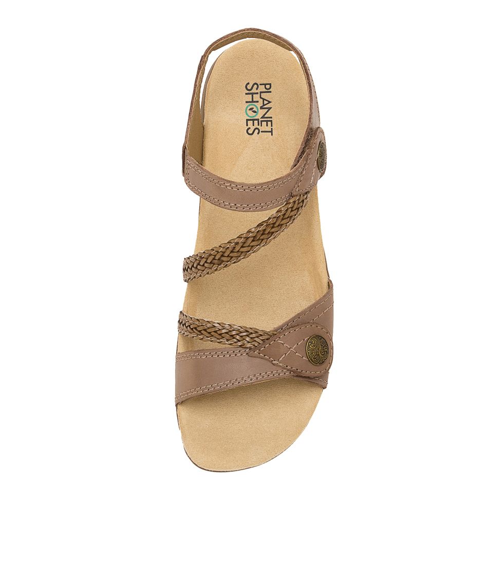 Planet Crop Taupe - Women Sandals - Collective Shoes 