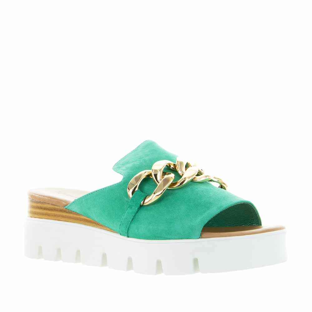Django & Juliette Rablise Lt Emerald - Women Wedge - Collective Shoes 