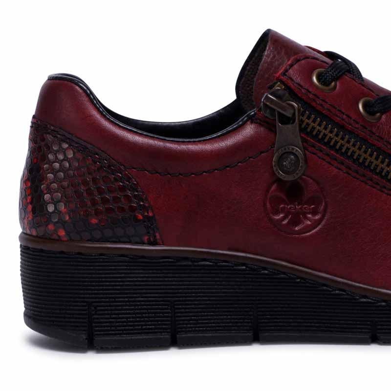 RIEKER 53702/35 DARK RED - Collective Shoes 