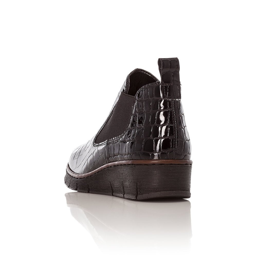 RIEKER 53794/01 BLACK CROC - Collective Shoes 