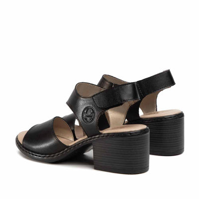 RIEKER V0570/00 BLACK - Rieker Women Sandals - Collective Shoes 