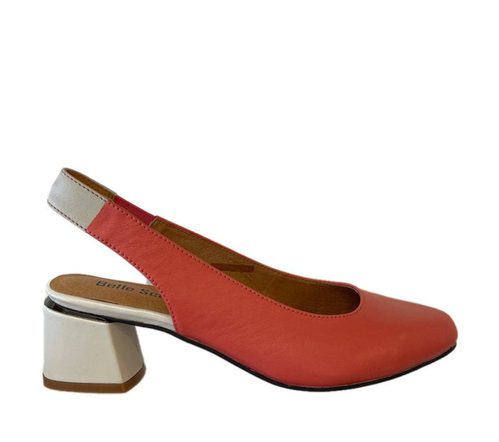 BELLE SCARPE ROTTINO CORAL/BONE - Collective Shoes 