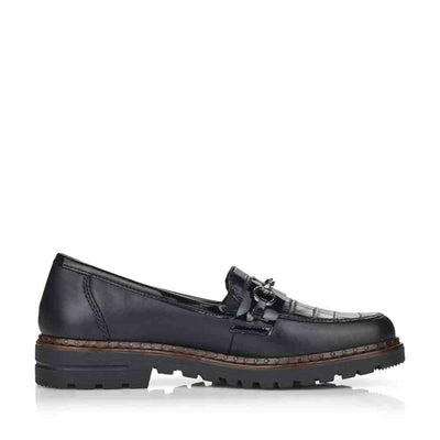 RIEKER 54862/01 BLACK - Women Slip On - Collective Shoes 