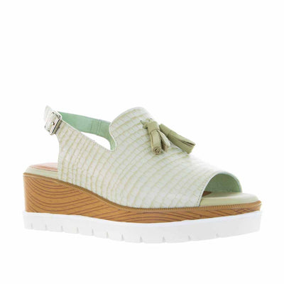 BRESLEY SEACOMBE MINT CROC - Women Sandals - Collective Shoes 