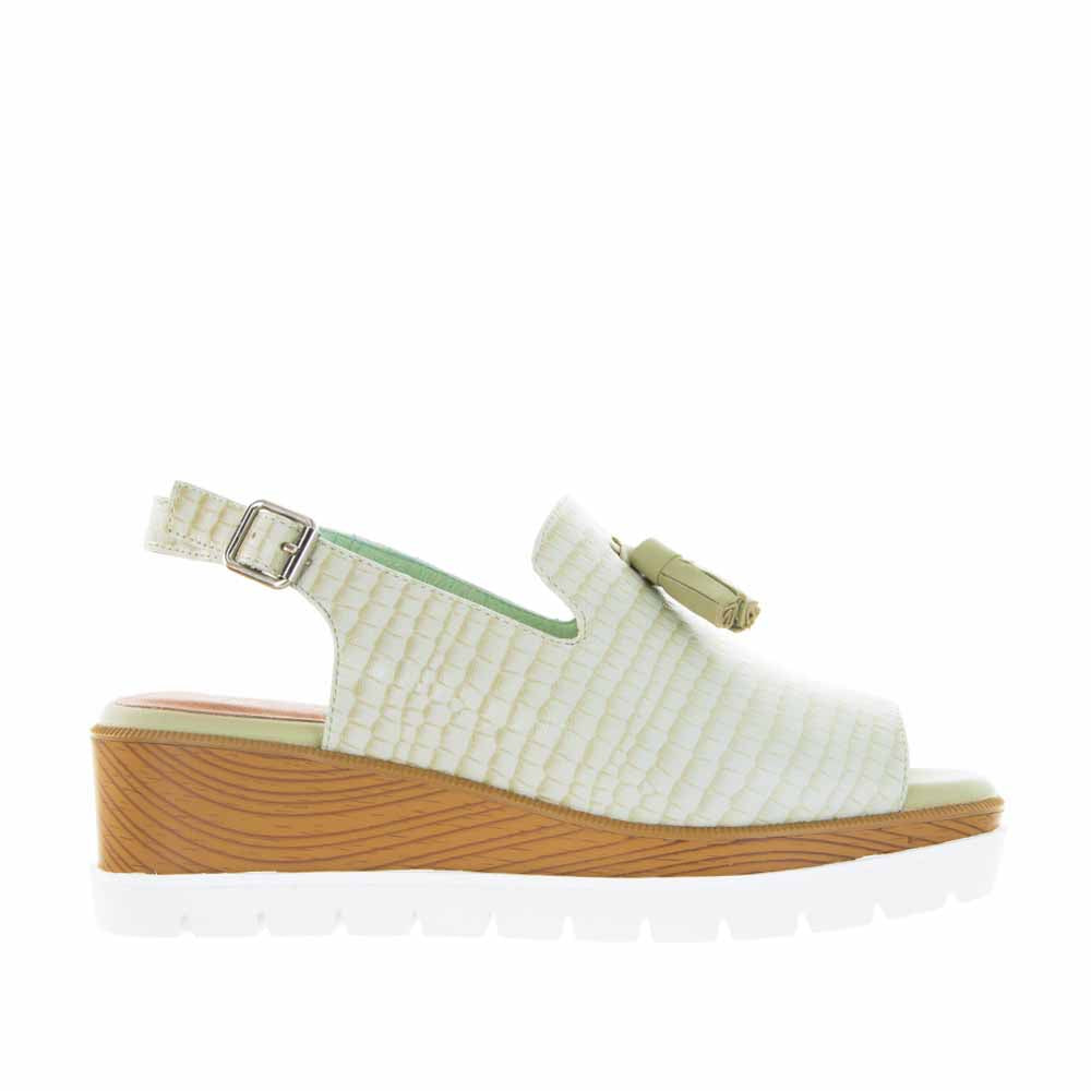 BRESLEY SEACOMBE MINT CROC - Women Sandals - Collective Shoes 