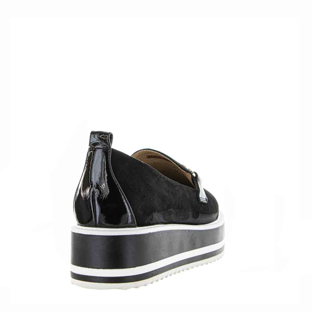 BRESLEY SKEETER BLACK SUEDE - Women Slip On - Collective Shoes 