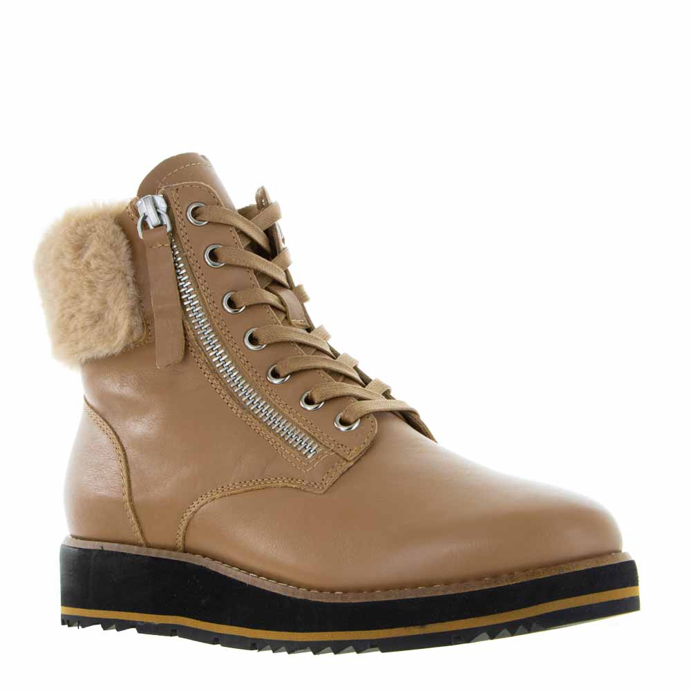 LESANSA SNAP TAN - Women Boots - Collective Shoes 