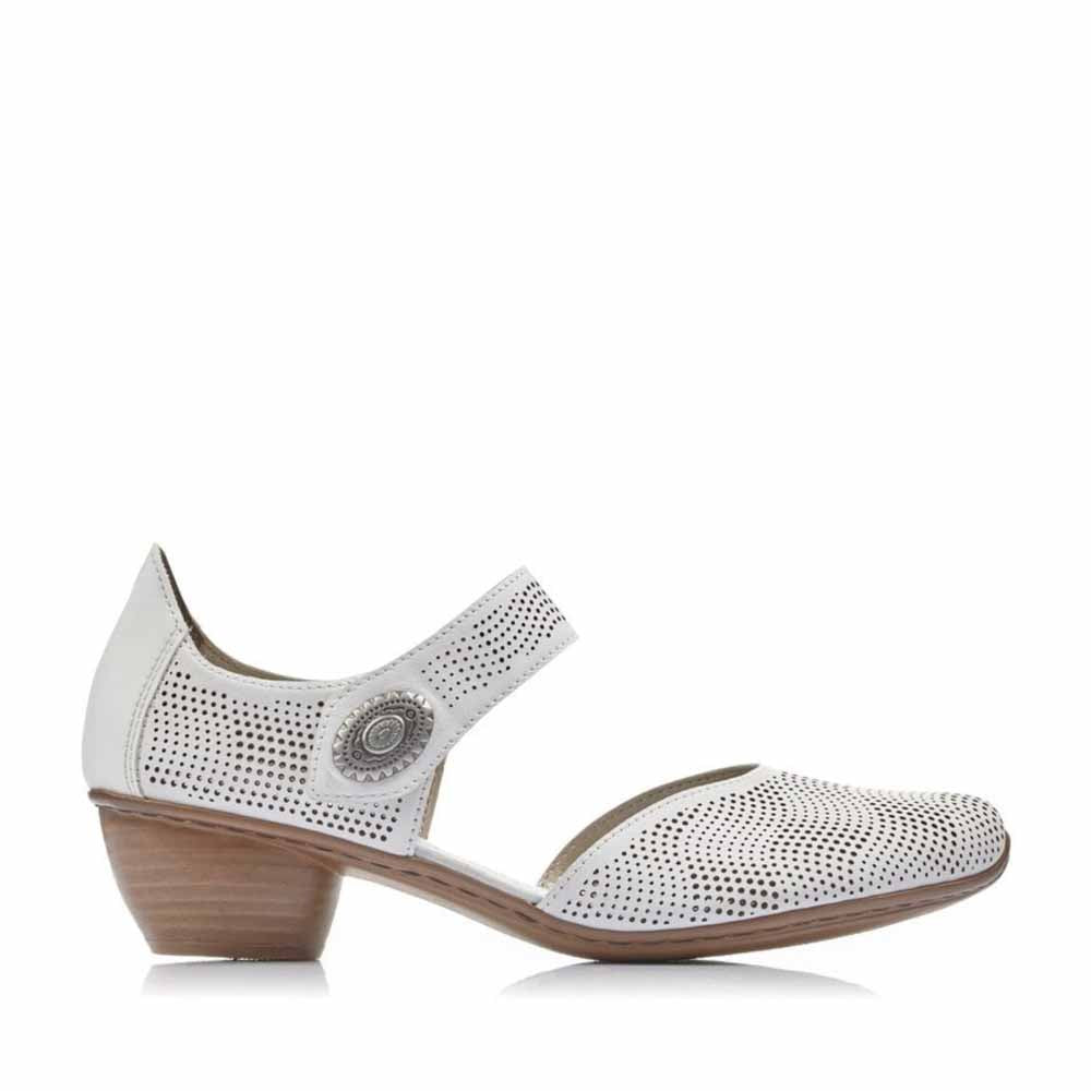 Rieker 43767/80 White - Women Sandals - Collective Shoes 