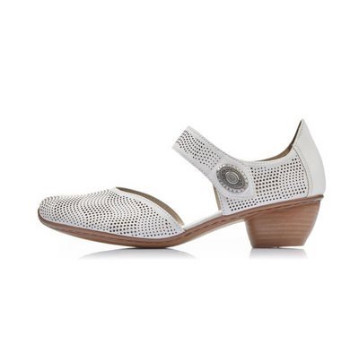 Rieker 43767/80 White - Women Sandals - Collective Shoes 