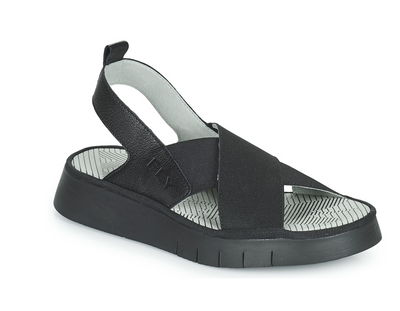 FLY LONDON CAND BLACK - Women Sandals - Collective Shoes 