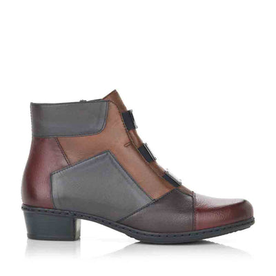 RIEKER Y0764/35 RED COMBO - Women Boots - Collective Shoes 