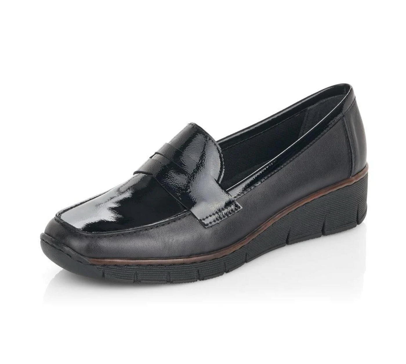 RIEKER 53732-00 BLACK - Women Slip On - Collective Shoes 