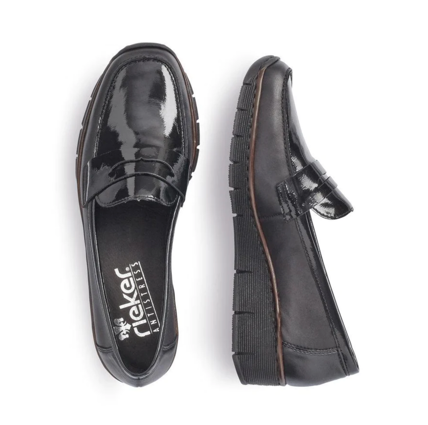 RIEKER 53732-00 BLACK - Women Slip On - Collective Shoes 