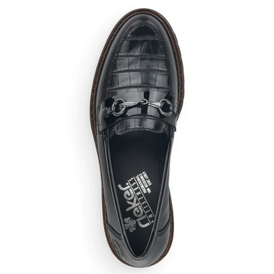 RIEKER 54862/01 BLACK - Women Slip On - Collective Shoes 