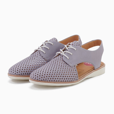 ROLLIE SLINGBACK PUNCH DUSTY BLUE - Women Casuals - Collective Shoes 