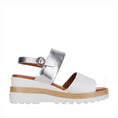 Load image into Gallery viewer, LESANSA TESS WHITE SILVER - Women Sandals - Collective Shoes 
