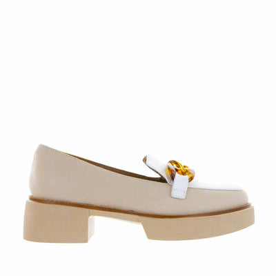 Alfie & Evie Triumph Naked White - Women Loafers - Collective Shoes 