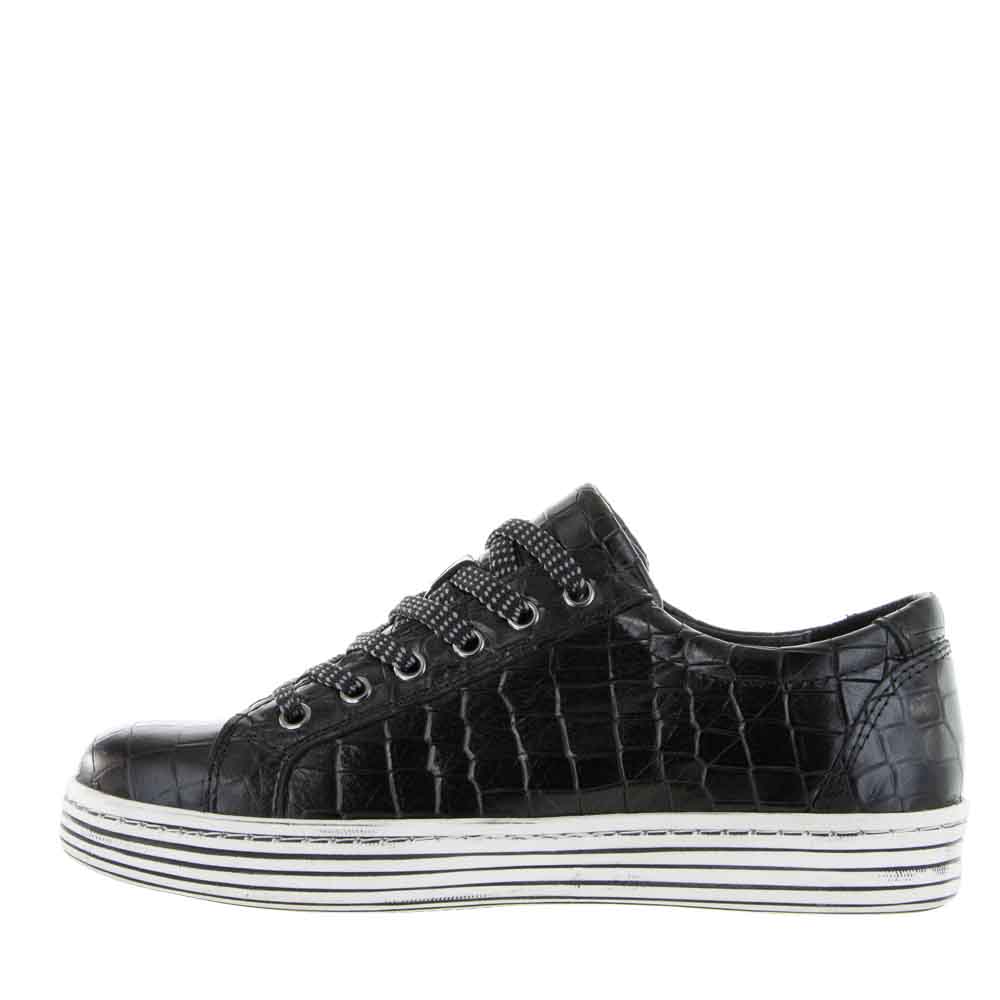 CABELLO UNITY BLACK CROC - Women sneakers - Collective Shoes 