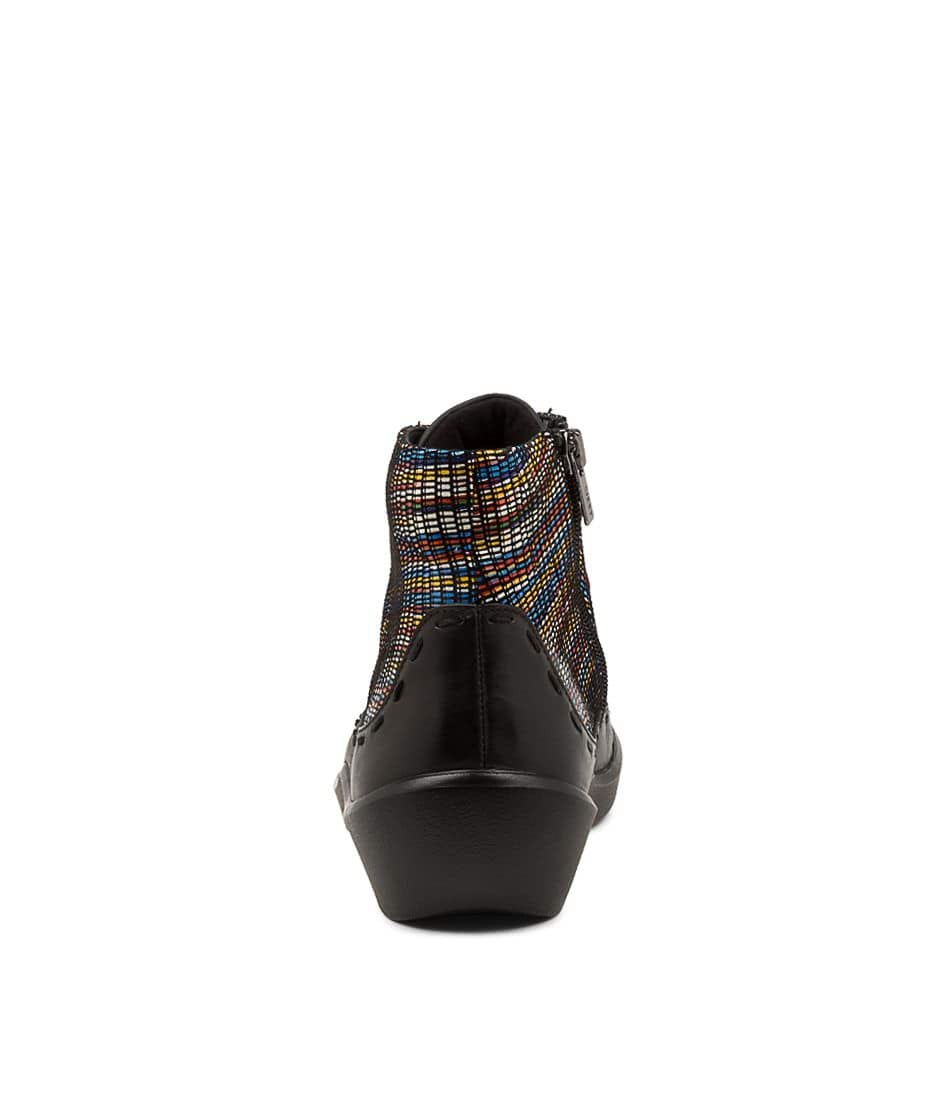 ZIERA ALEXIA BLACK BRIGHT MULTI - Women Boots - Collective Shoes 
