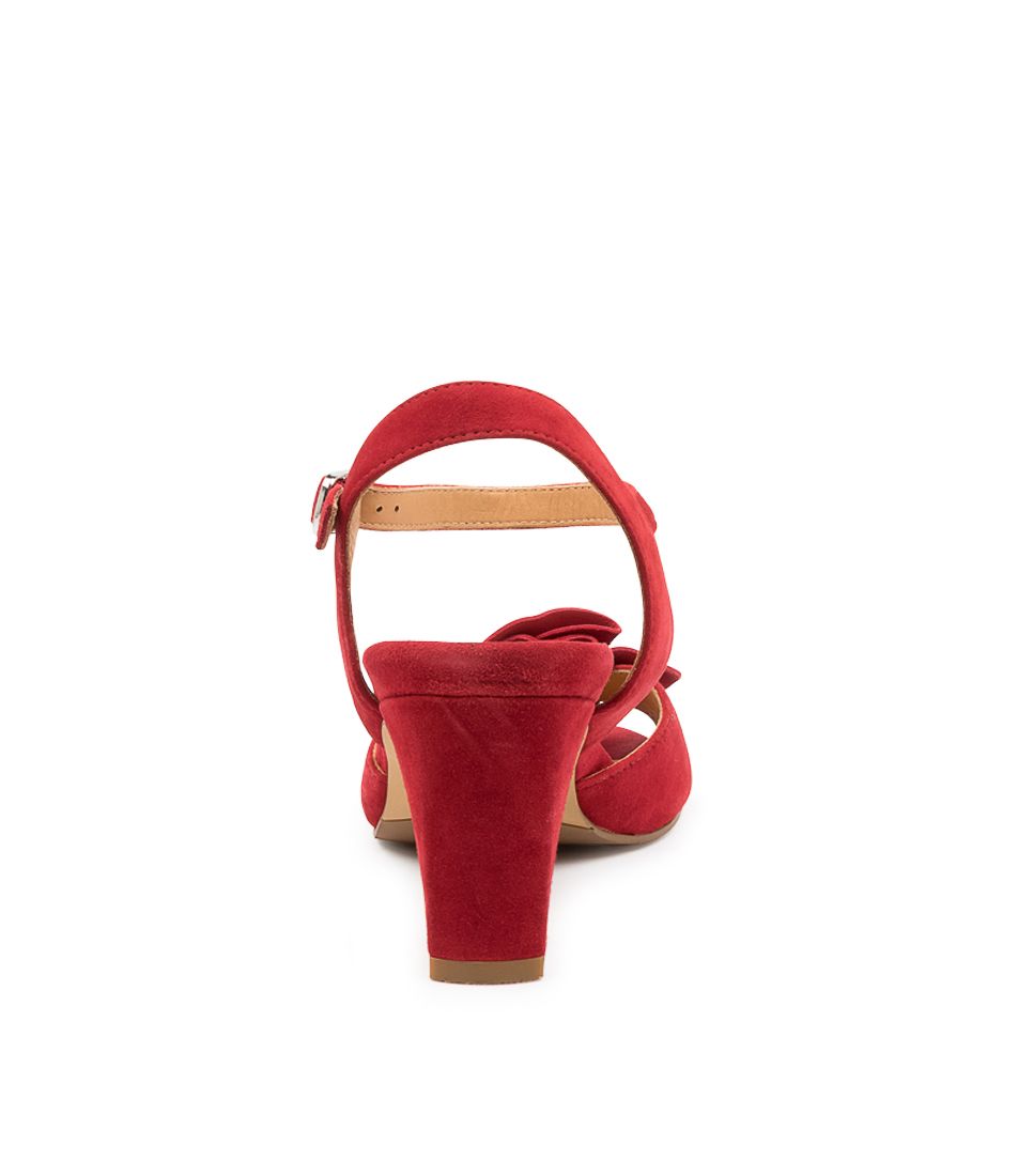 ZIERA ANTONIA W RED SUEDE - Women Heels - Collective Shoes 