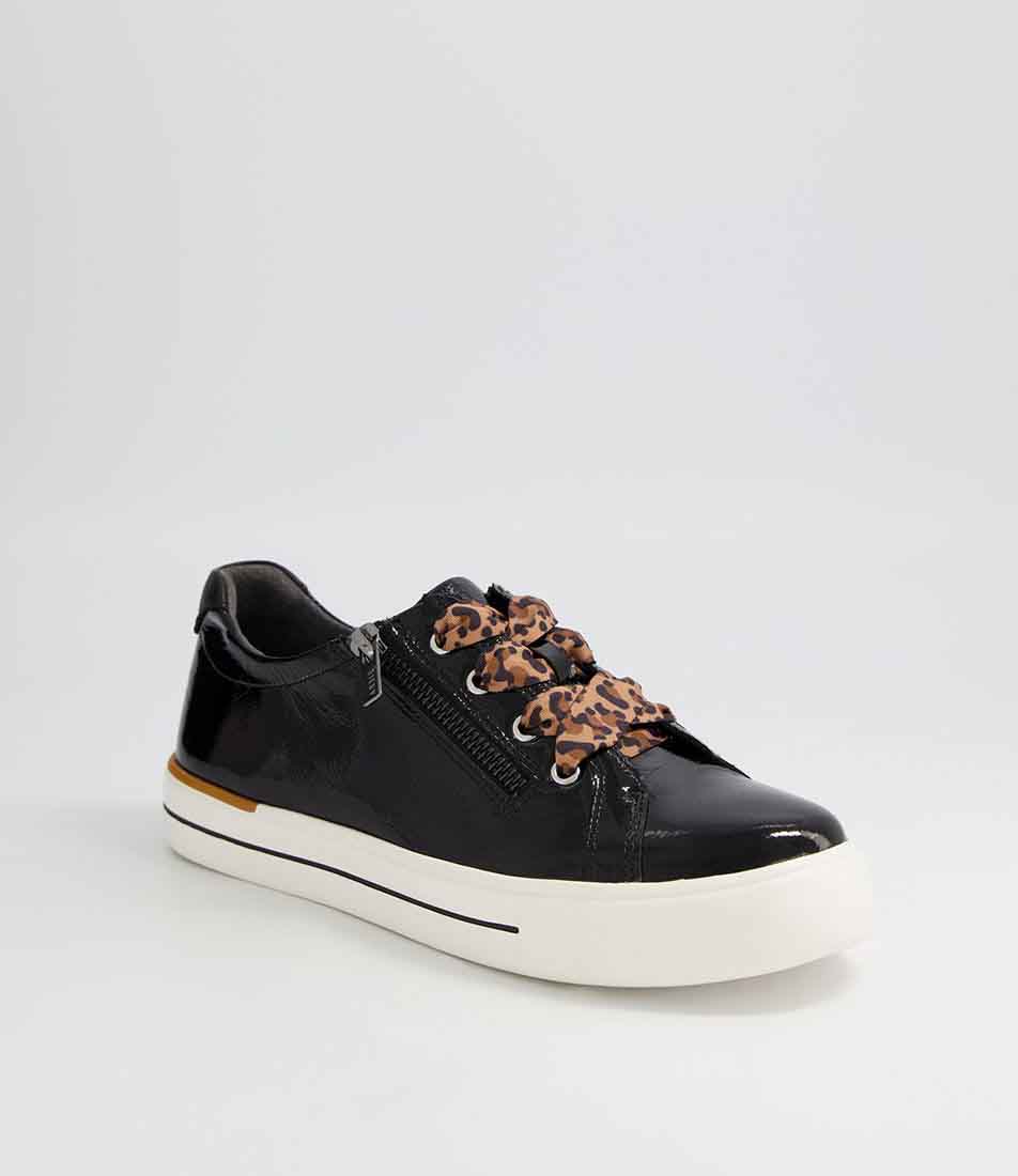 ZIERA AUDRY BLACK PATENT - Women sneakers - Collective Shoes 