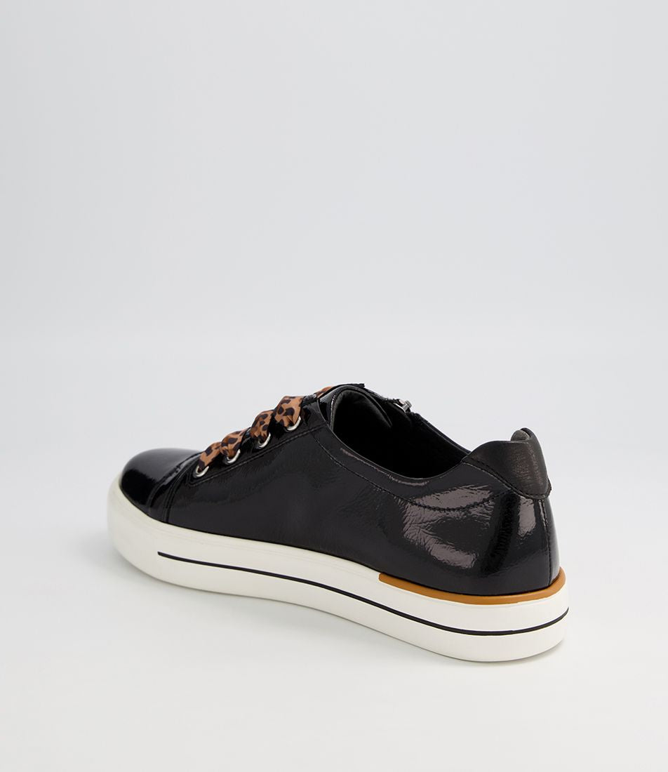 ZIERA AUDRY BLACK PATENT - Women sneakers - Collective Shoes 