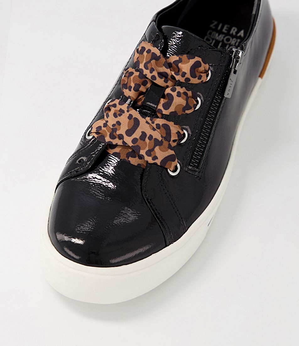 ZIERA AUDRY BLACK PATENT - Women sneakers - Collective Shoes 
