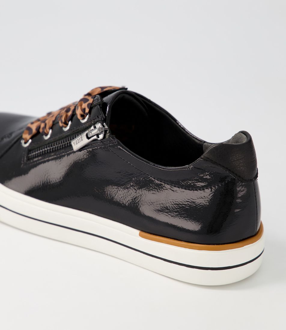 ZIERA AUDRY BLACK PATENT - Women sneakers - Collective Shoes 