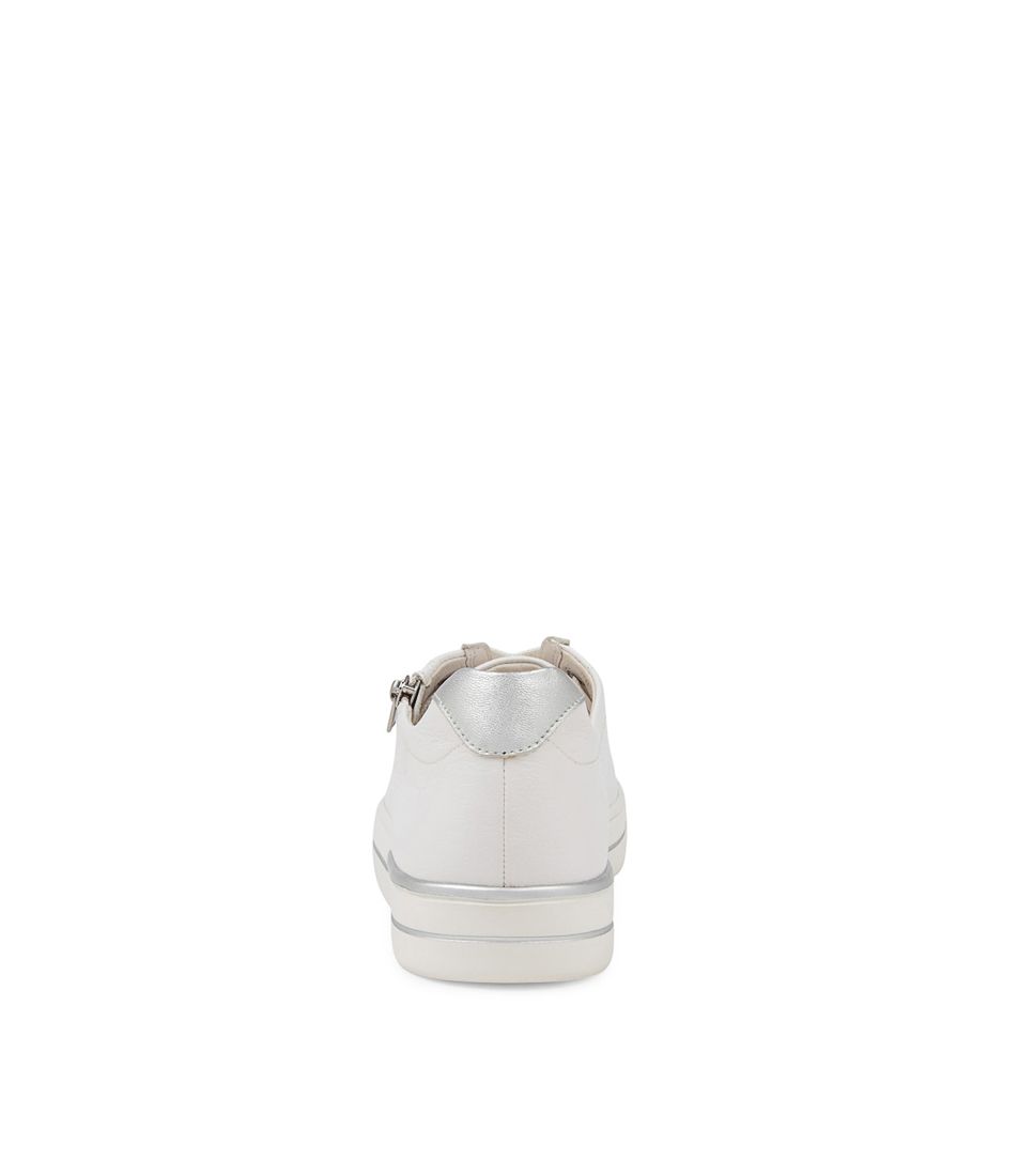 ZIERA AUDRY WHITE SILVER - Women sneakers - Collective Shoes 