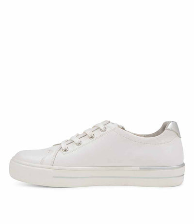 ZIERA AUDRY WHITE SILVER - Women sneakers - Collective Shoes 