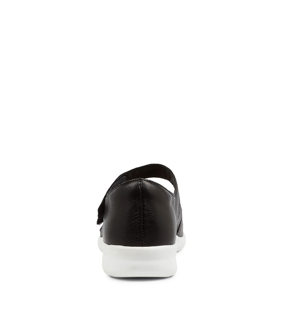 ZIERA BARDOT BLACK WHITE SOLE - Women Sandals - Collective Shoes 