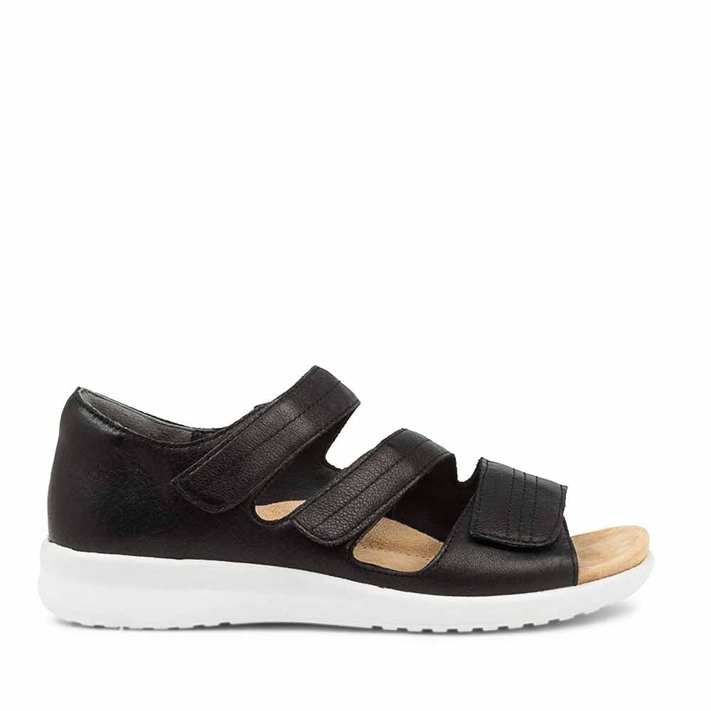 ZIERA BARDOT BLACK WHITE SOLE - Women Sandals - Collective Shoes 