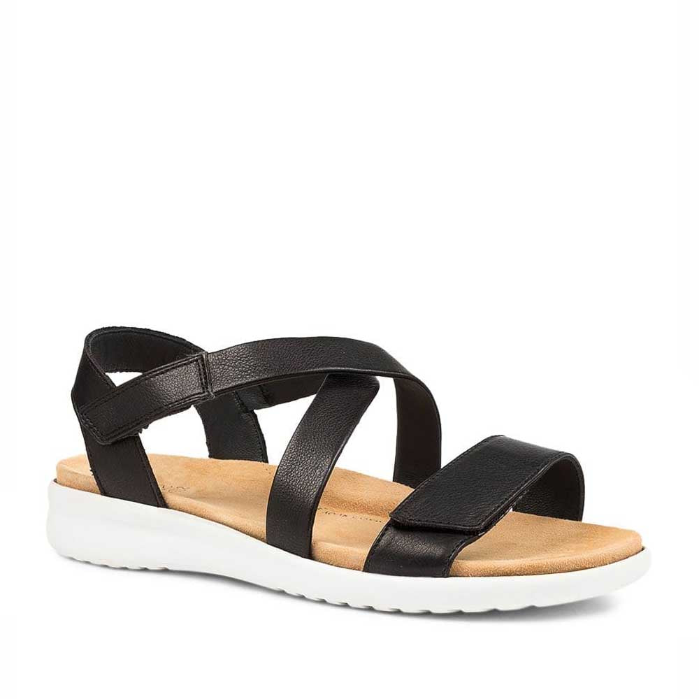 ZIERA BARNEY BLACK WHITE SOLE - Women Sandals - Collective Shoes 