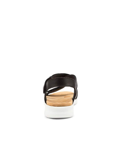 ZIERA BARNEY BLACK WHITE SOLE - Women Sandals - Collective Shoes 